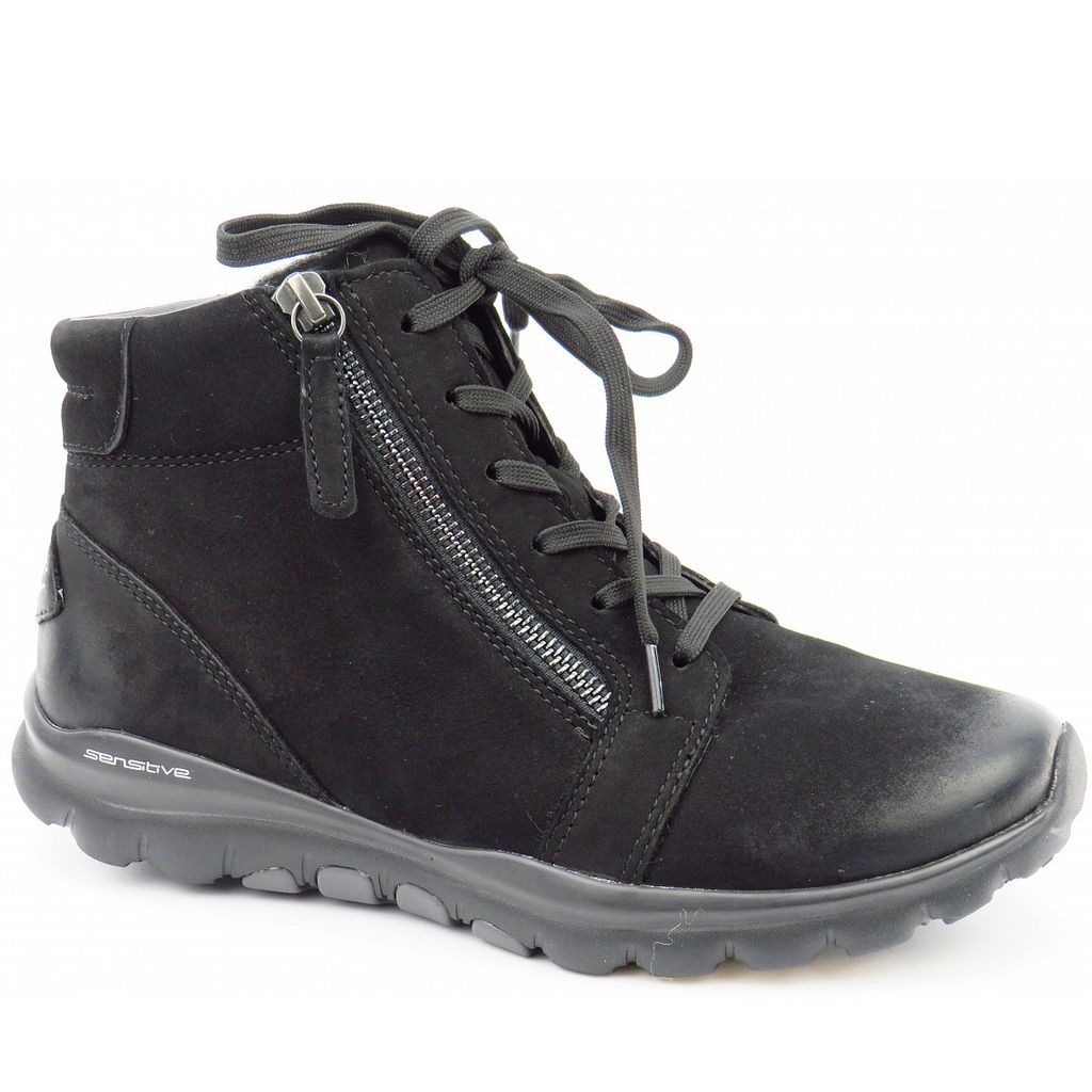 Gabor Nubuk Oil schwarz Damen Stiefelette in Schwarz, Größe 4.5