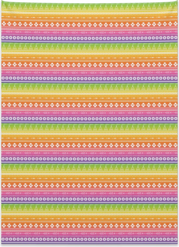 Abakuhaus Ethnisch Wandteppich, Stammes-Indianer aus Weiches Mikrofaser Stoff Kein Verblassen Klare Farben Waschbar, 110 x 150 cm, Mehrfarbig