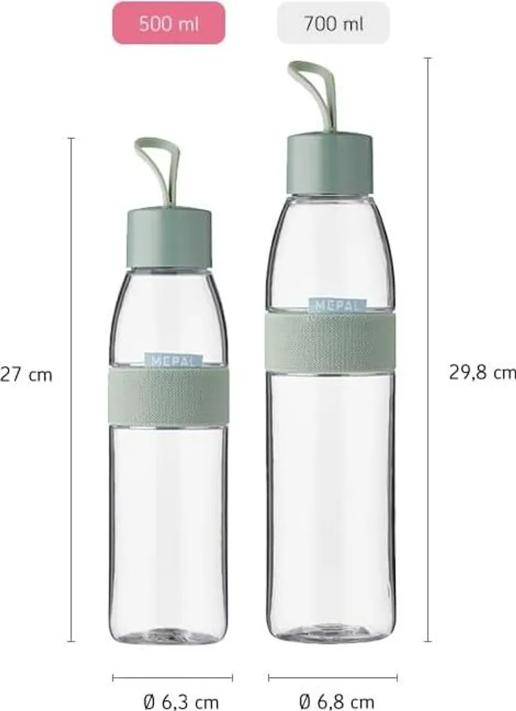 Borraccia Sportiva Mepal Ellipse 500ml Nordic Blue Anti-Perdita - 5