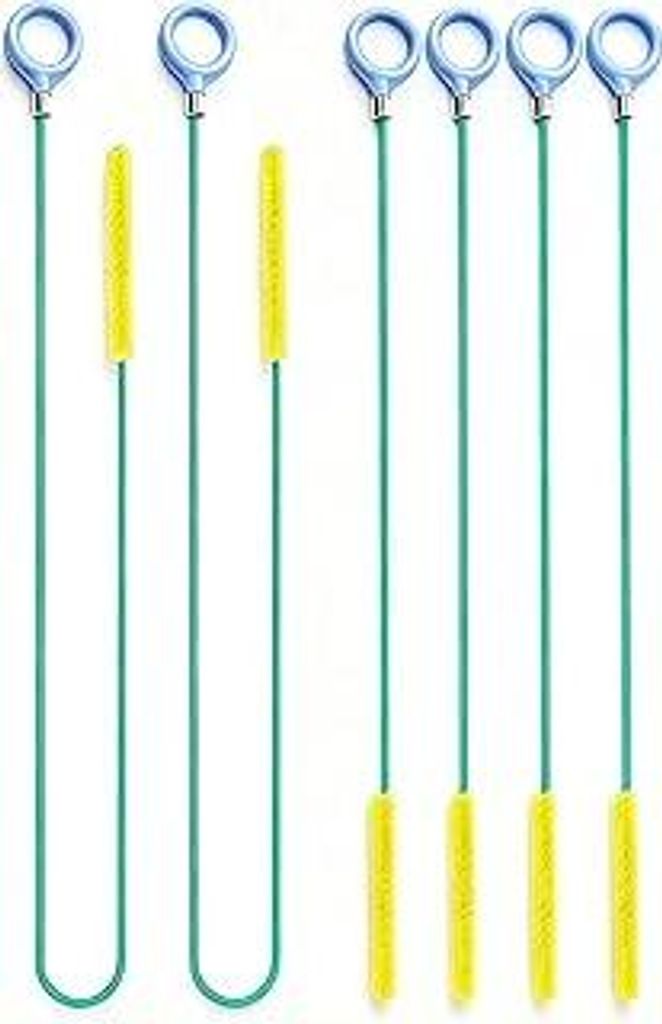 Abflussreiniger Spirale 6 Stücke, Rohrreinigungsspirale 90cm & 130cm, Abflussspirale mit Haarfänger für Dusche, Badewanne, Waschbecken – Drain...