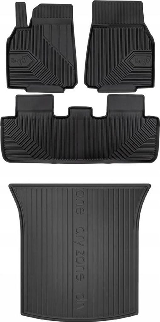 SET 77 Gummimatten und Matte Tesla Model Y 2020-2024 g