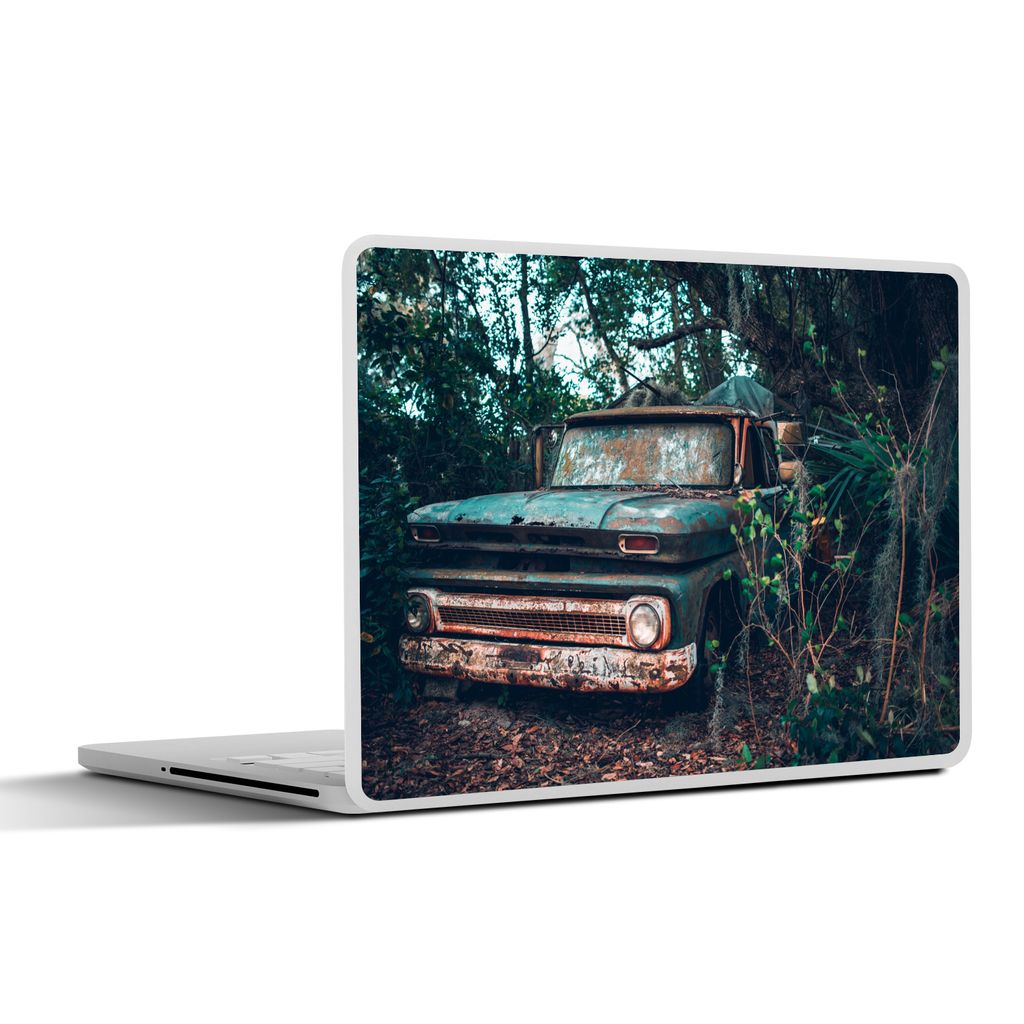 MuchoWow Laptop Aufkleber Sticker Cover Oldtimer - Auto - Florida 30x21 cm - Sticker für Laptop - Selbstklebend