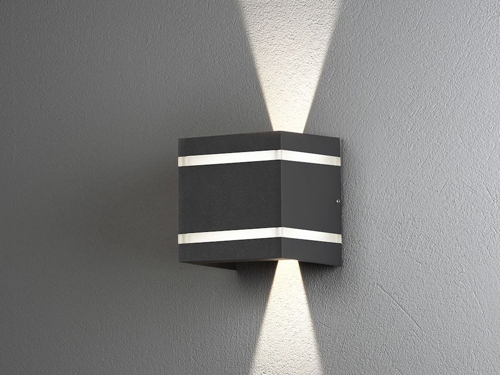 Cremona Wandleuchte anthrazit 2x3W High Power LED ‖ Produktbild 