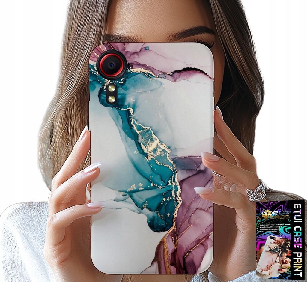 Etui Für Samsung Galaxy Xcover 7 - Elegantes Marmoriertes Modisches Damenetui