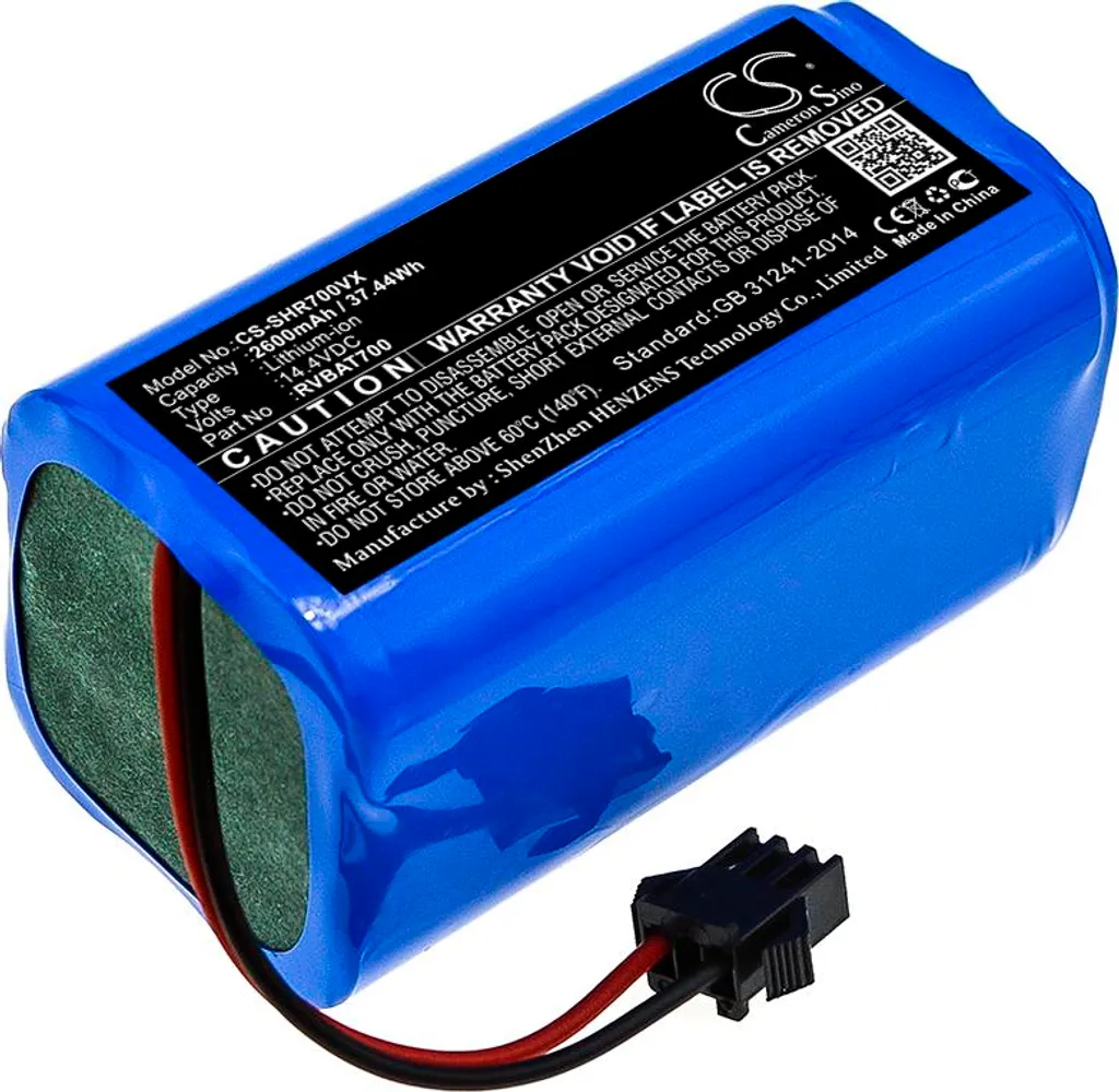 TECHTEK Batteria compatibile con [Shark] ION Robot 700, ION Robot 700 RV700, ION Robot 720, ION Robot 750, ION Robot 755, RV700, RV720, RV750, RV755