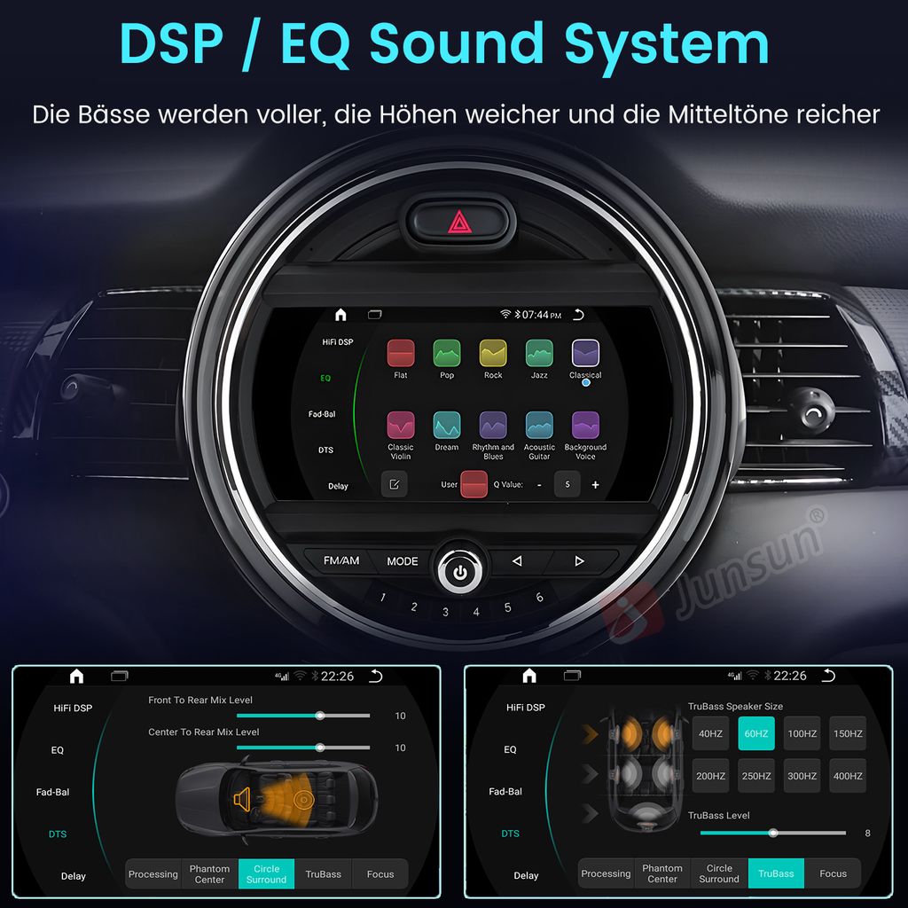 Android 13 Autoradio Für Mini Cooper R56 - 9 Zoll Mit CarPlay & Rückfahrkamera