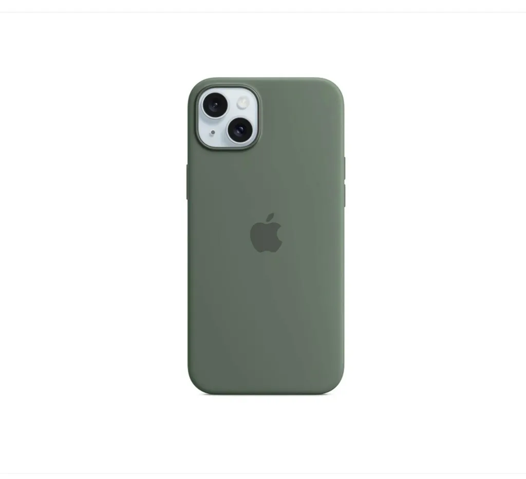 Cover iPhone 15 Plus Silicone MagSafe Cipresso - Protezione Quotidiana