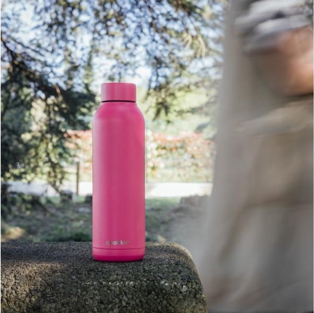 Quokka Solid, Edelstahlflasche / Thermoskanne Raspberry Pink, 630ml, 11795