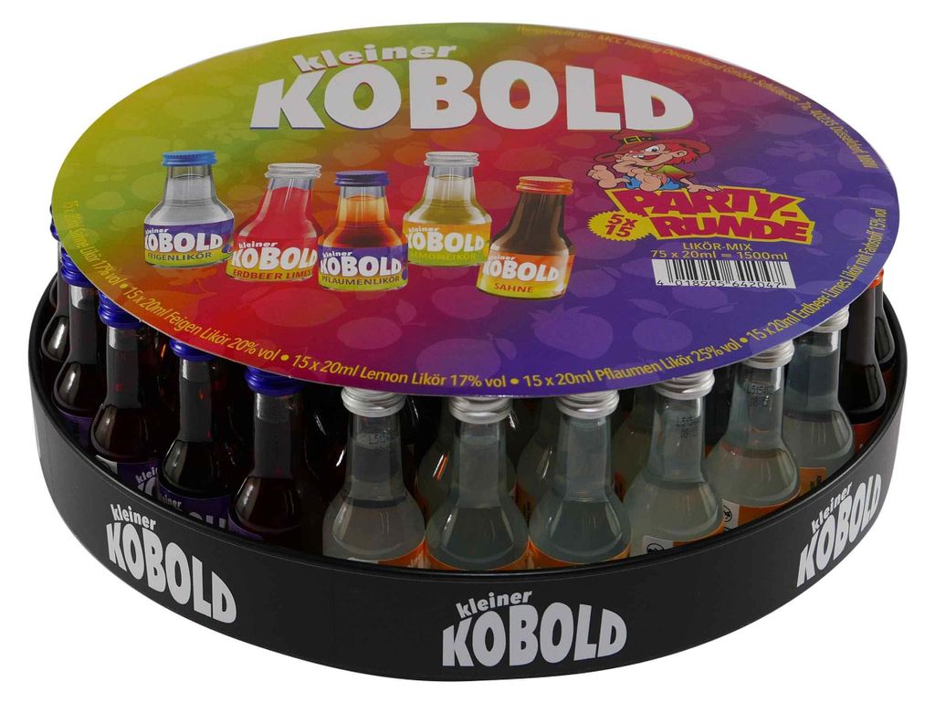 Kleiner Kobold Party-Runde Tablett (75 x 0,02L)