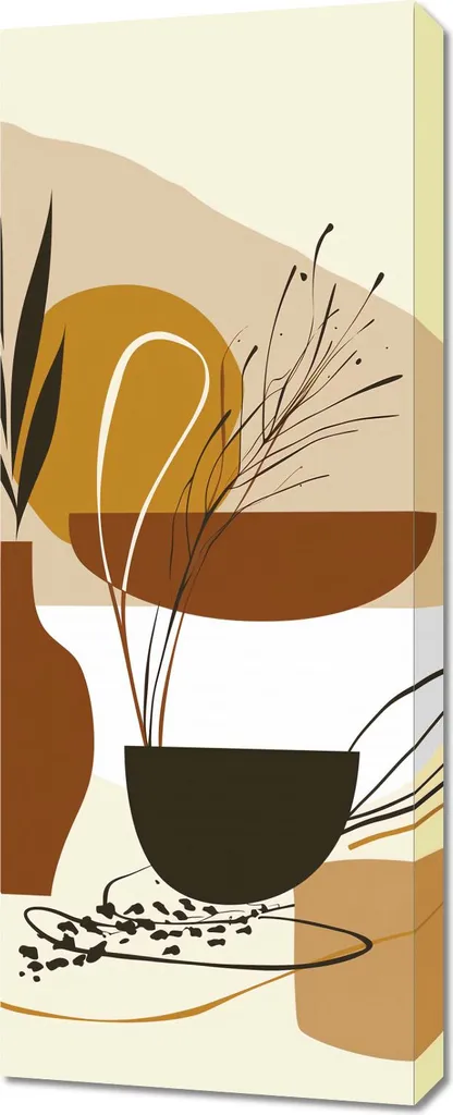 Toile Murale 40x100 cm Relaxation Maximale - Image Simplicité de détente