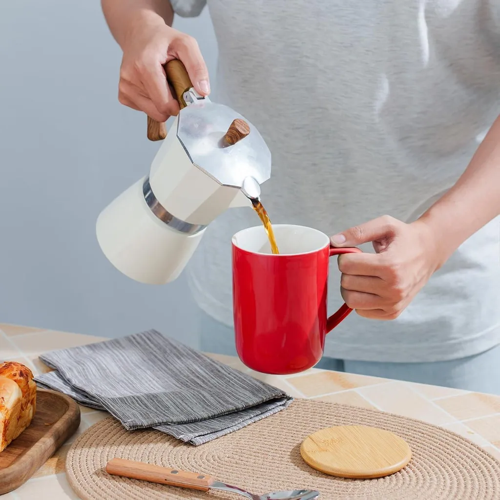 Sesama Tazza da caffè e tè classica portatile con stampa francese, 340 ml, con passante per il trasporto, senza BPA, ideale per campeggio e viaggi (MT0036- UK