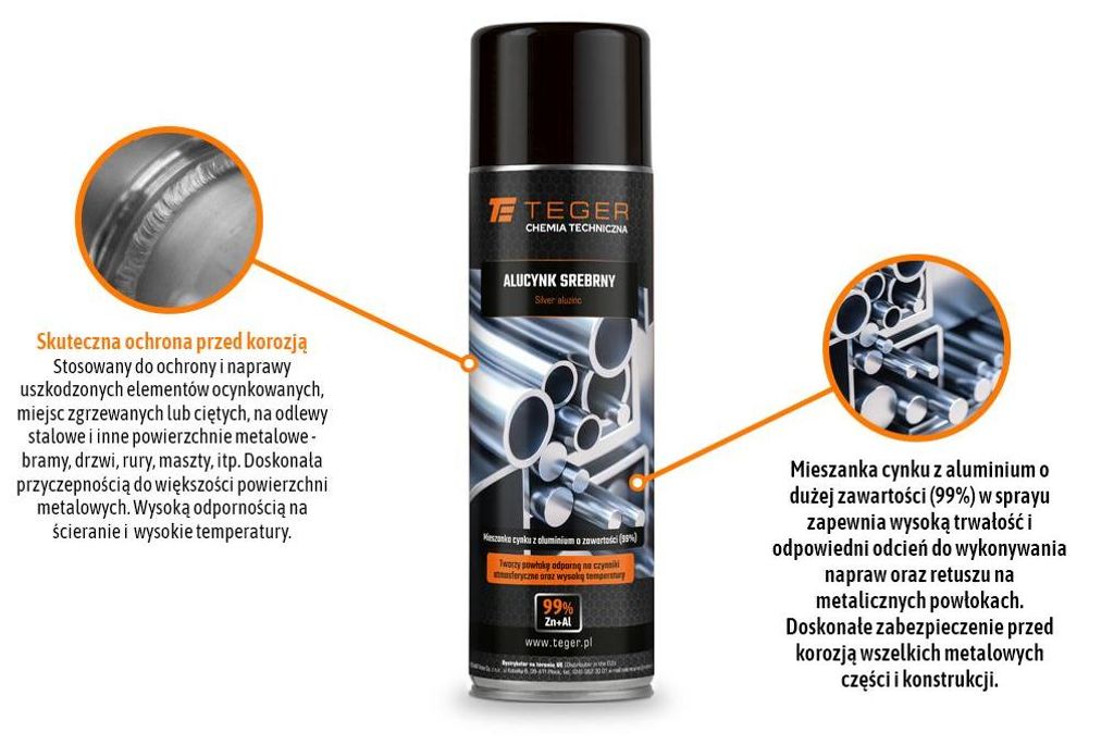 Aluzinkzilver, 500 ml / TEGER Productafbeelding 