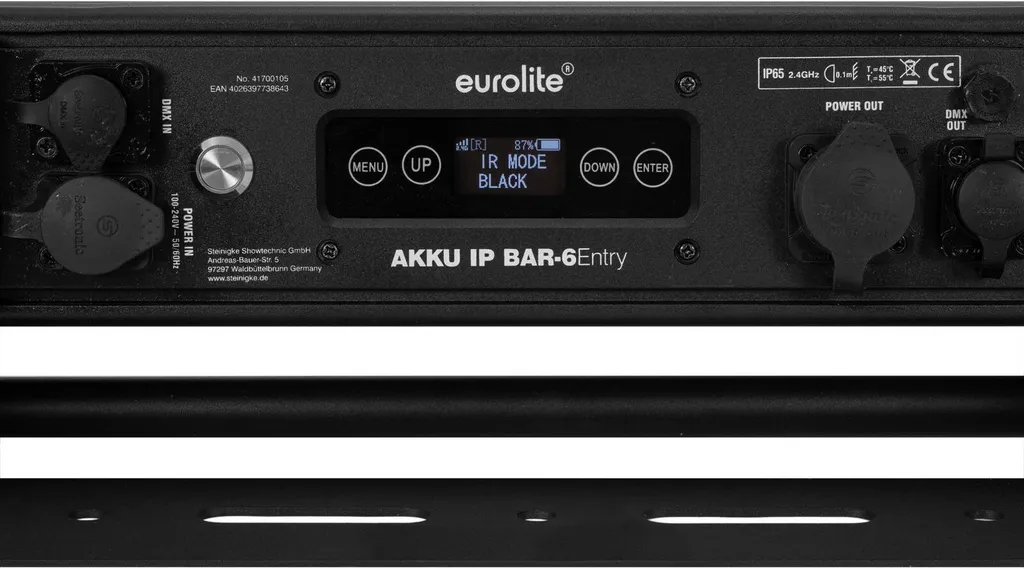 Solution Éclairage Extérieur sans Câble EUROLITE AKKU BAR-6 QuickDMX