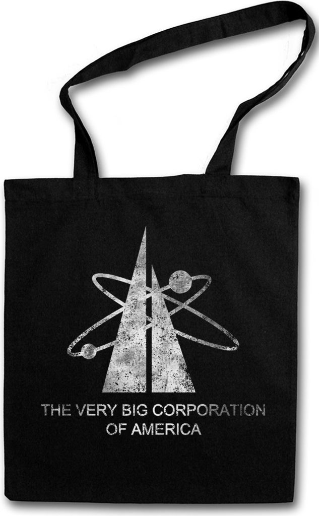 Urban Backwoods The Very Big Corporation Of America Sign, Stofftasche, Farbe: Schwarz