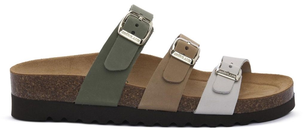 Grünland Damen Sommer Flipflops Sandalen Modellnummer CB1821BEIGE, Farbe Oliv