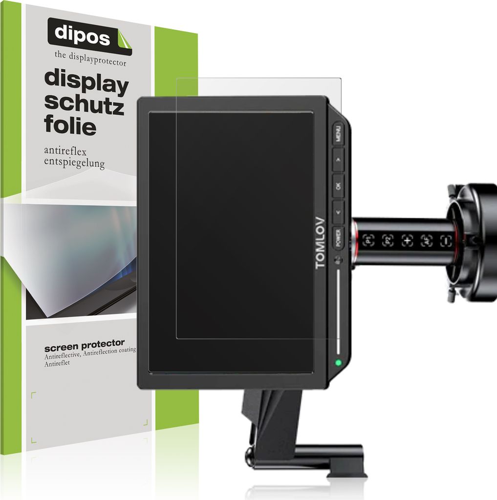 4x Schutzfolie für Tomlov TM4K-4K FLEX matt Displayschutzfolie Folie Display Schutz dipos