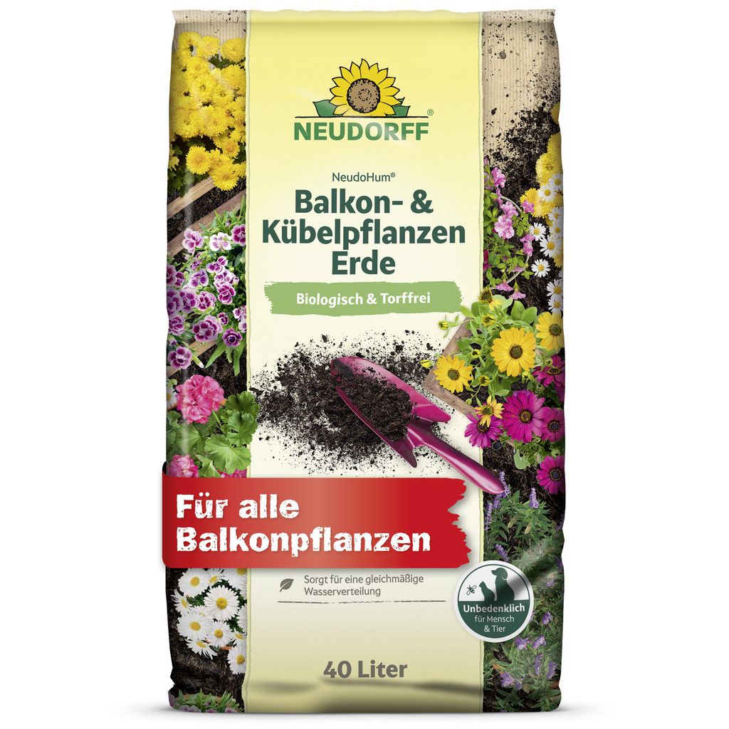 Neudorff NeudoHum Balkon- & KübelpflanzenErde - Torffreie Produktbild 