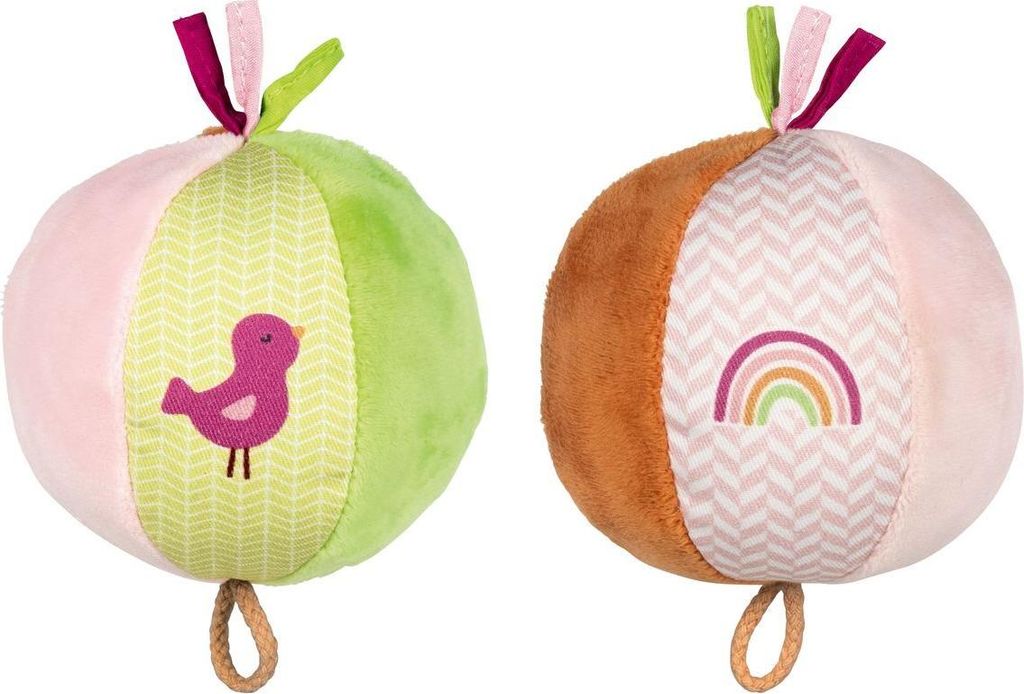 Goki zachte bal met belletje - Regenboog Productafbeelding 