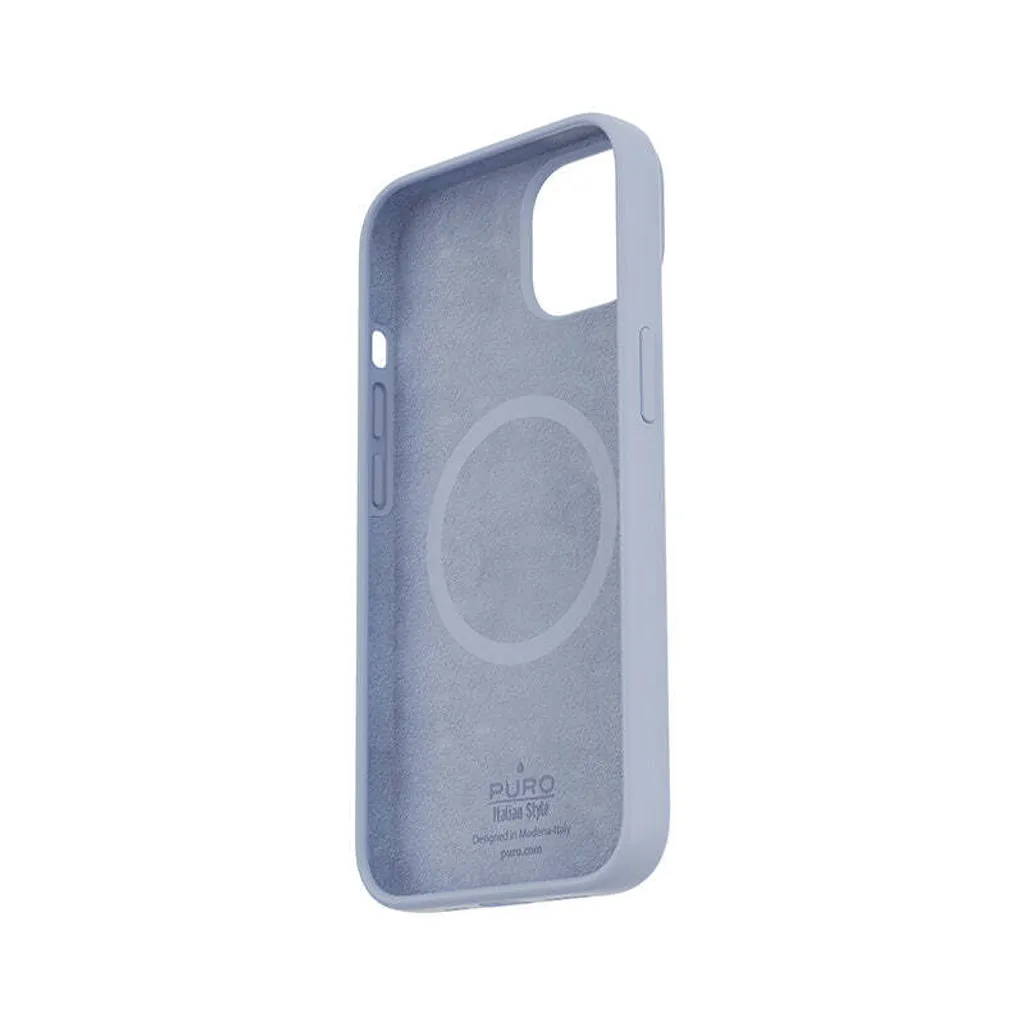 Cover iPhone 6.7'' PURO Icon Mag Blu - Protezione Essenziale MagSafe