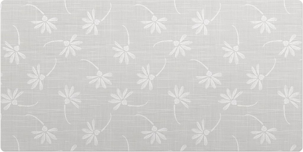 Blumenmuster Auf Stoff– Schreibtischunterlage – Schreibtisch Tischunterlage – 90x45 cm – Unterlage Groß Schreibtischmatte