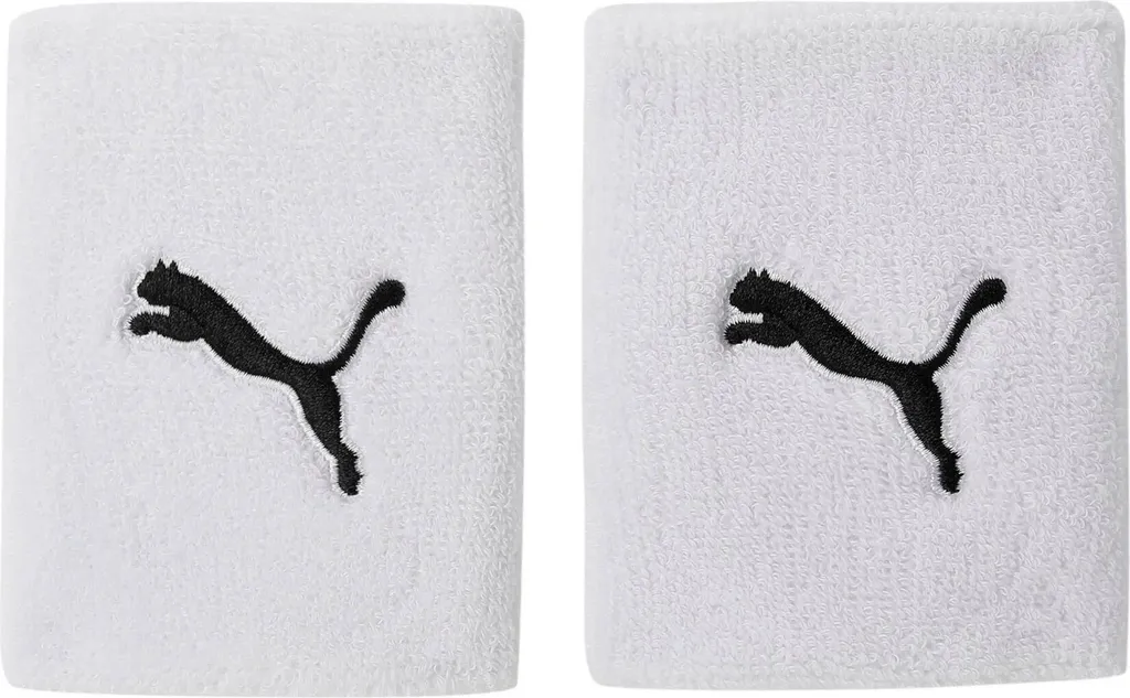 Bracelet Puma Team Blanc pour Tennis et Basket - Protection Anti-Sueur