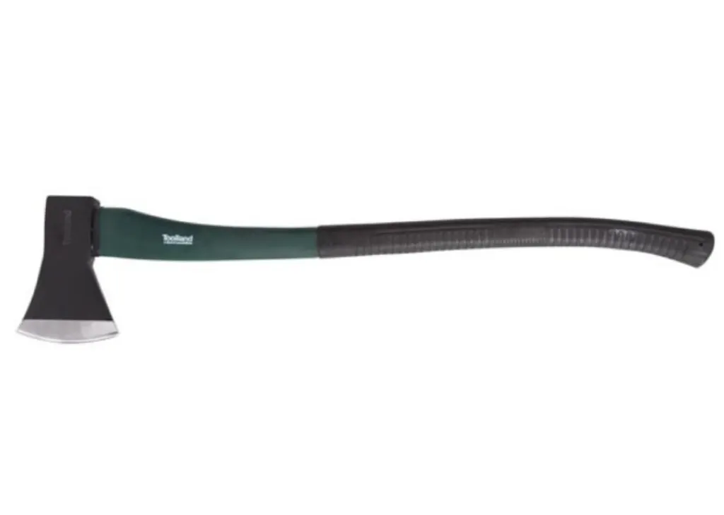 Hache de bûcheron 90 cm - Tête 2 kg acier trempé - Manche bois robuste