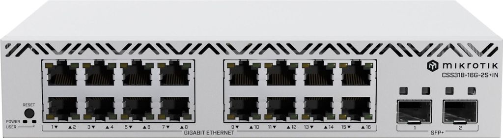 Mikrotik CSS318-16G-2S+IN, Riadený, Gigabit Ethernet Obrázok produktu 