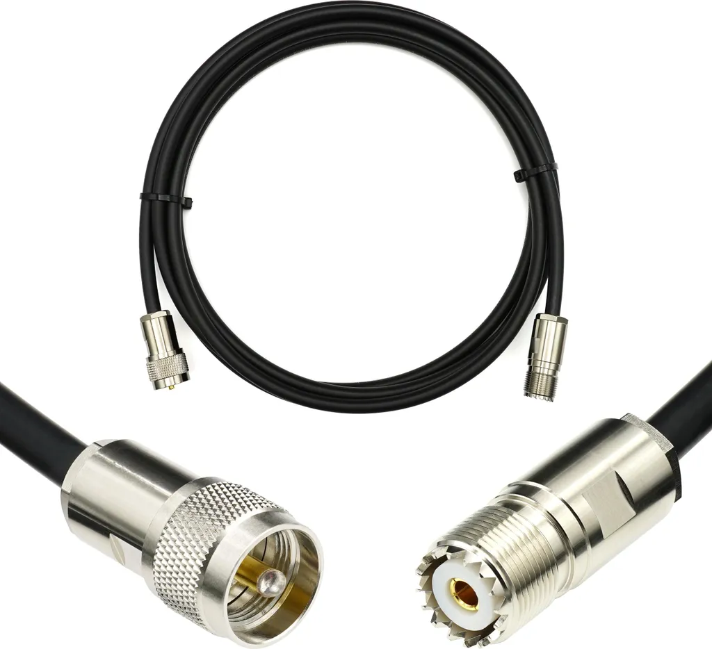 Cavo PL-259 SO-239 5m 5D-FB Low Loss per SWR Basso e Radio HAM