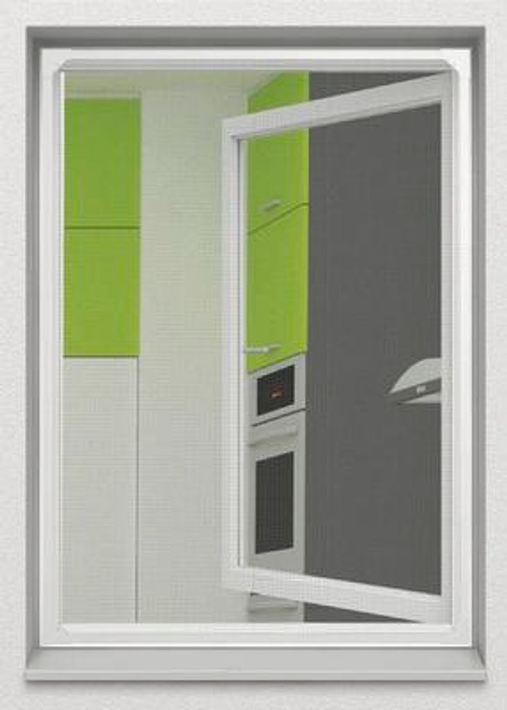 Fliegengitter home protect für Dachfenster home protect ohne Bohren weiss 140x170 cm