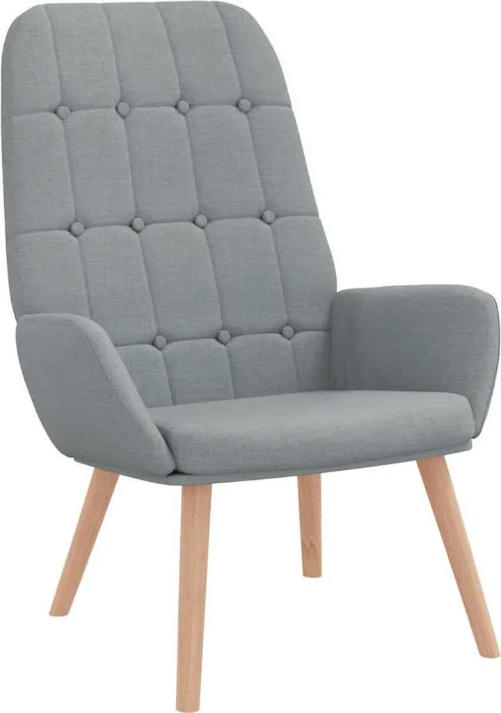 Poltrona Relax vidaXL: Il Tuo Angolo di Pace in Tessuto Grigio Chiaro