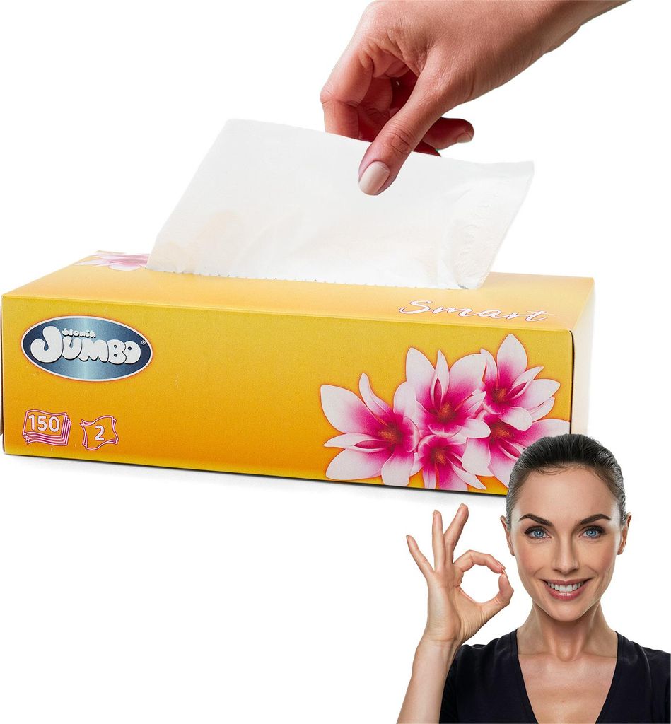 JUMBO Elephant 2W krabica na utierky 150ks. Obrázok produktu 