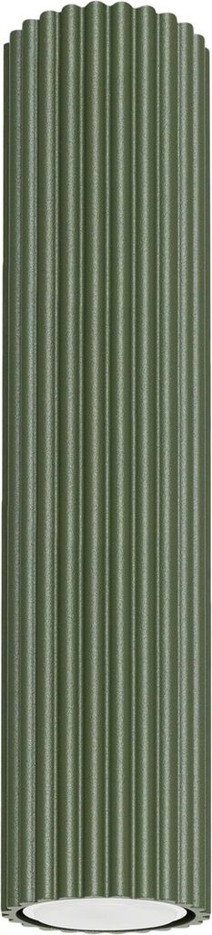 Deckenlampe Aufputz Aluminium GU10 D: 6,5 cm rund Olivgrün Modern Spot Lampe Decke Spot Leuchte Decke