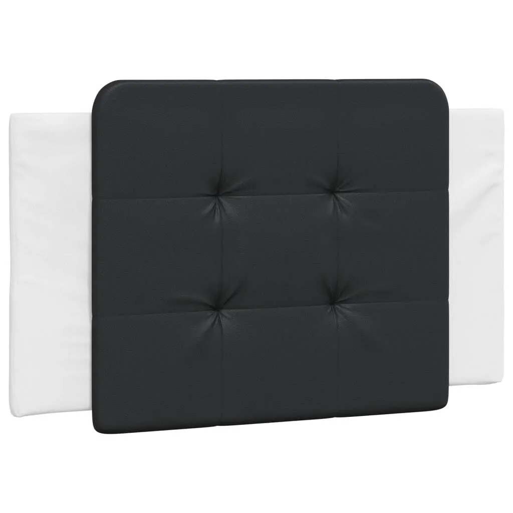 SYFAX™ Cuscino Testiera Zadar Nero e Bianco 90 cm in Pelle finta
