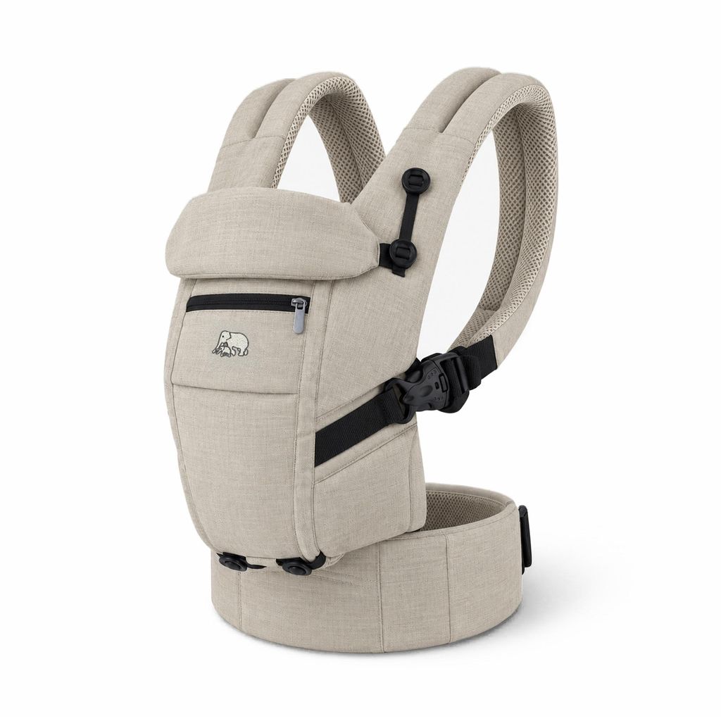 DERYAN Ergonomische Trage - Bauchtrage 4-in-1 Creme Produktbild 