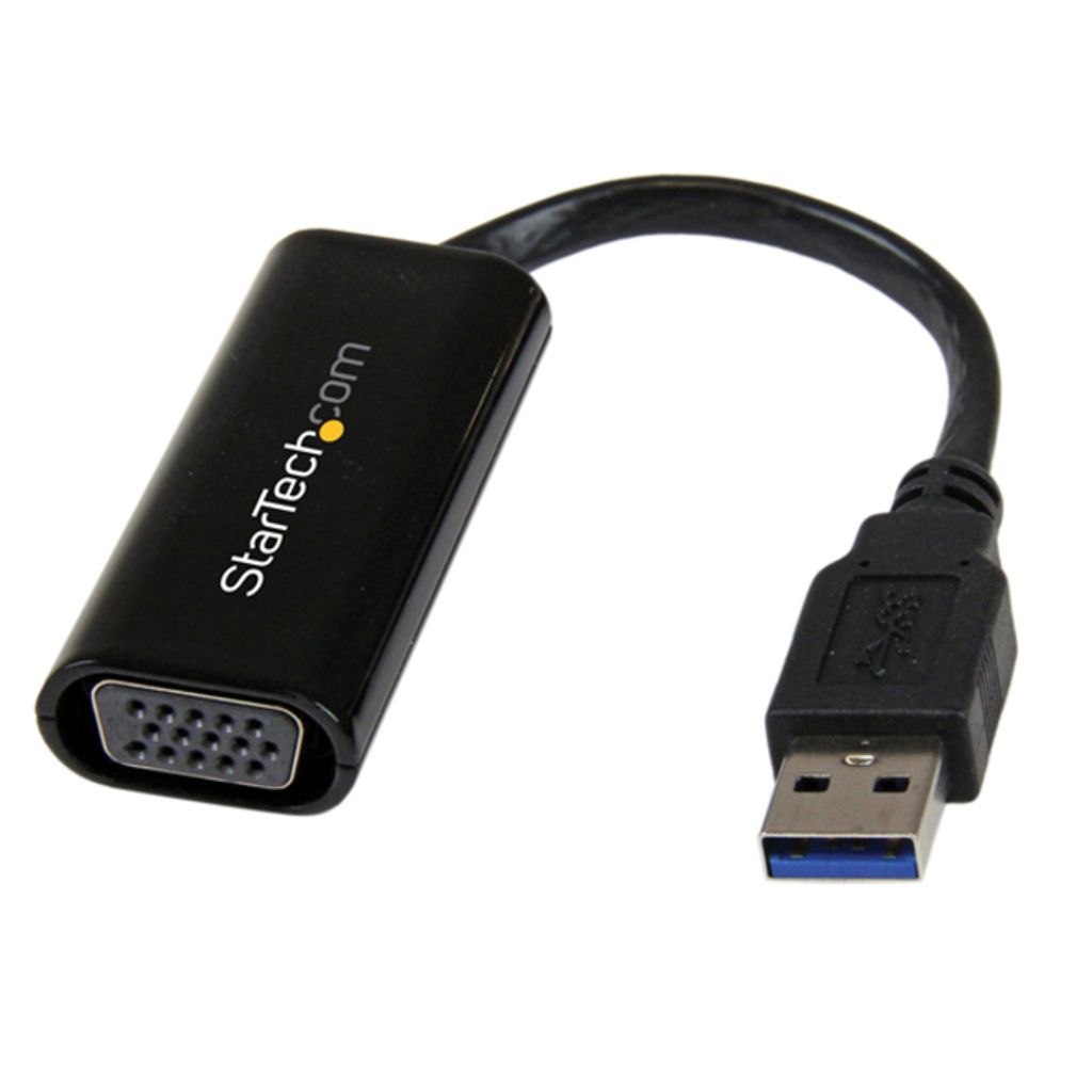 StarTech.com Slim USB 3.0 auf VGA Multi Monitor Adapter - Externer Video Adapter mit 1920x1200 / 1080p, 3.2 Gen 1 (3.1 Gen 1), USB Typ-A, VGA-Ausga...
