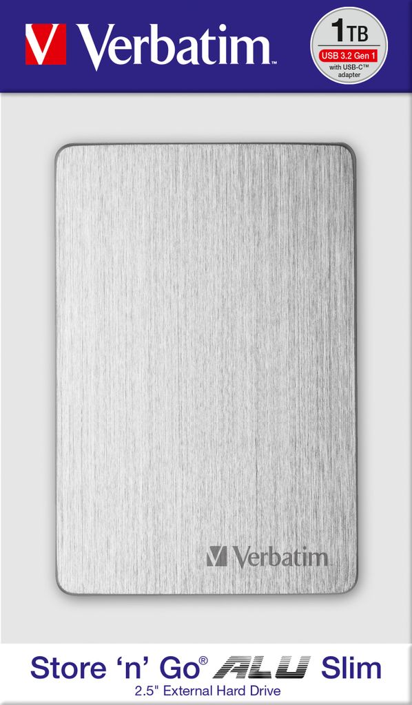 Store 'n' Go Alu Slim 2.5" 1TB silver Externe Produktbild 