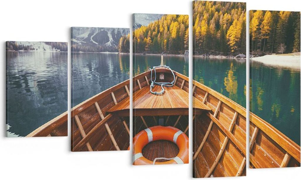 Bild auf Leinwand - Leinwandbild - 5 Teile - £ódŸ Berge Produktbild 