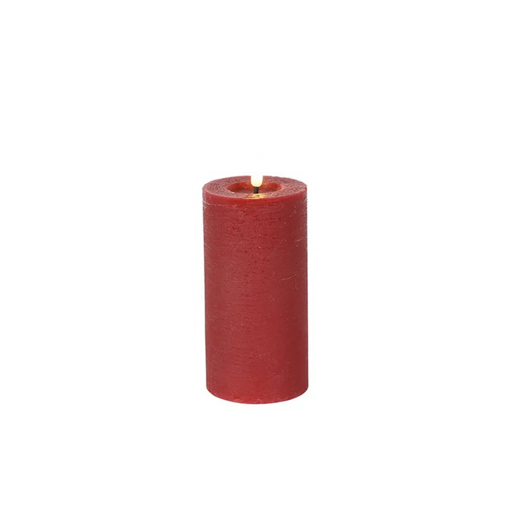 Idea Regalo: Candela LED Countryfield 15cm Rosso Rustico con Timer