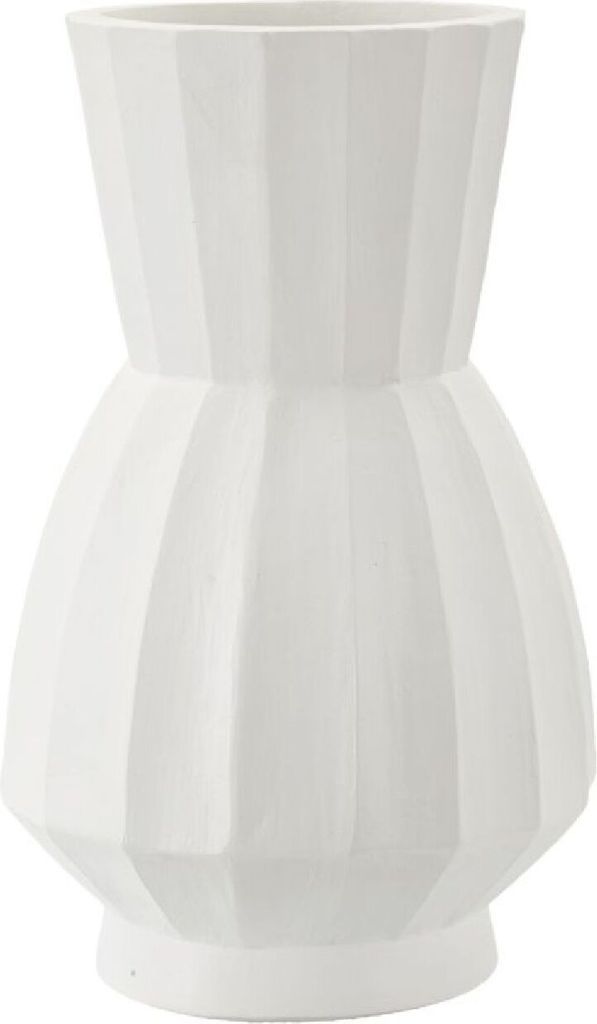 Mauro Ferretti Vase Glint Ø 24x41 cm weiß