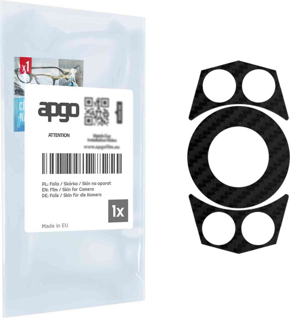 apgo Objektivschutz-Folie, Kameraschutz kompatibel mit Blackview Oscal S80, Carbon-Imitation, Rückseite Schutzfolie für Kamera-Insel, Hinten Foli...