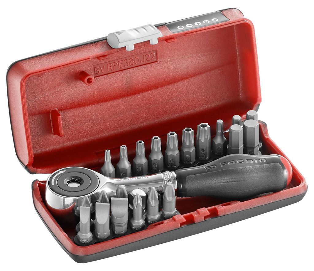 Facom Ratschen-Set inkl. Bits 22-tlg. Image du produit 