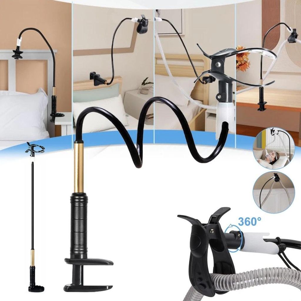 Držák hadice pro CPAP s nastavitelnou výškou a otočným Obrázek produktu 