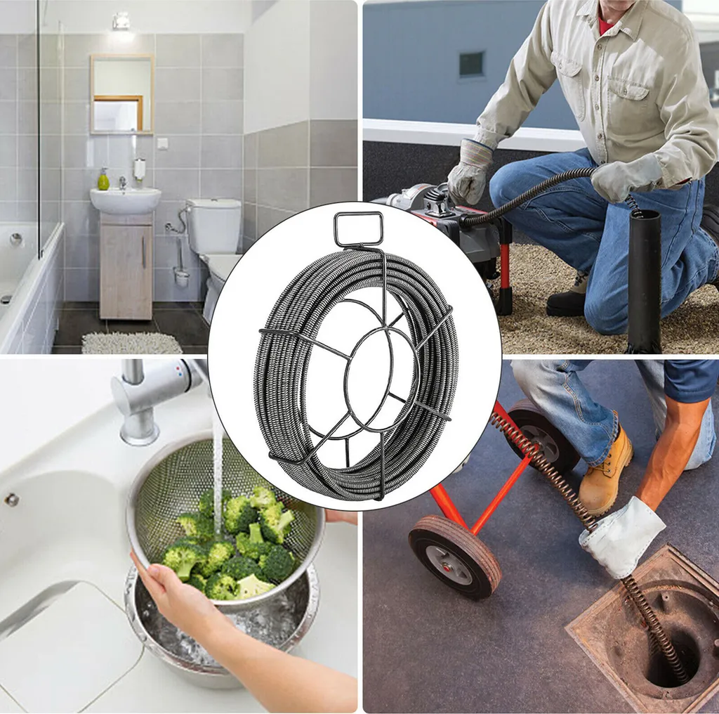 Câble d'évacuation 15M anti-bouchon pour conduits engorgés - 2