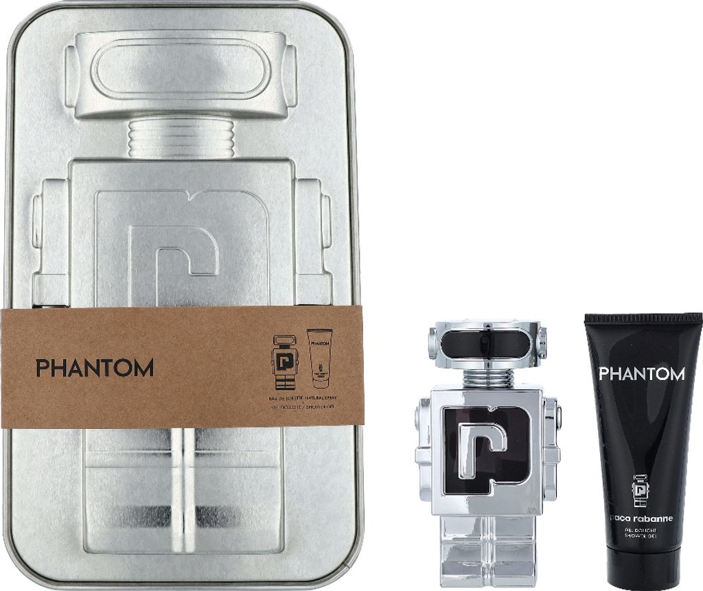 Paco Rabanne Phantom Eau De Toilette Spray 100ml Set 2 Pieces