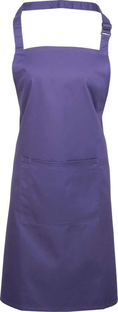 Premier Damen Schürze mit Tasche bunt RW1069 (Einheitsgröße) (Violett)