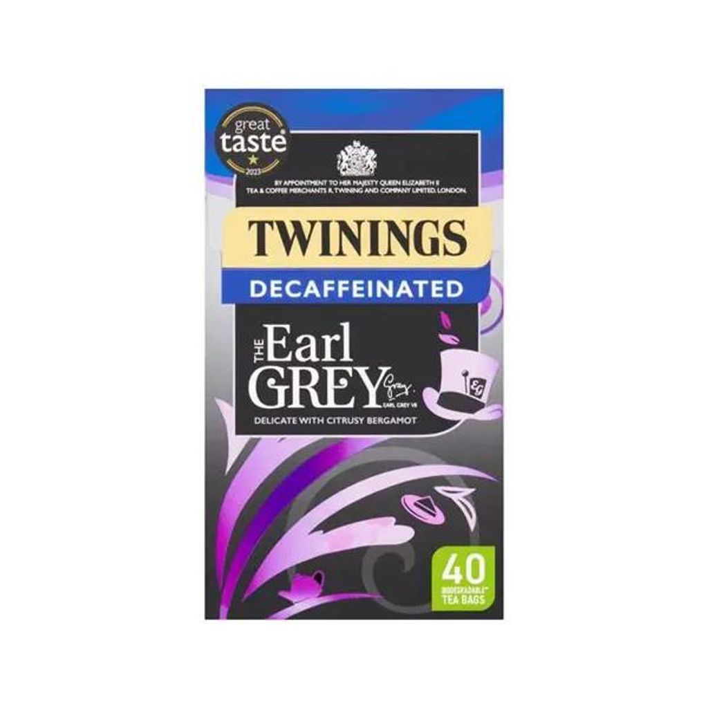 Twinings Earl Grey Decaffeinated – 40 Beutel, 100g Produktbild 
