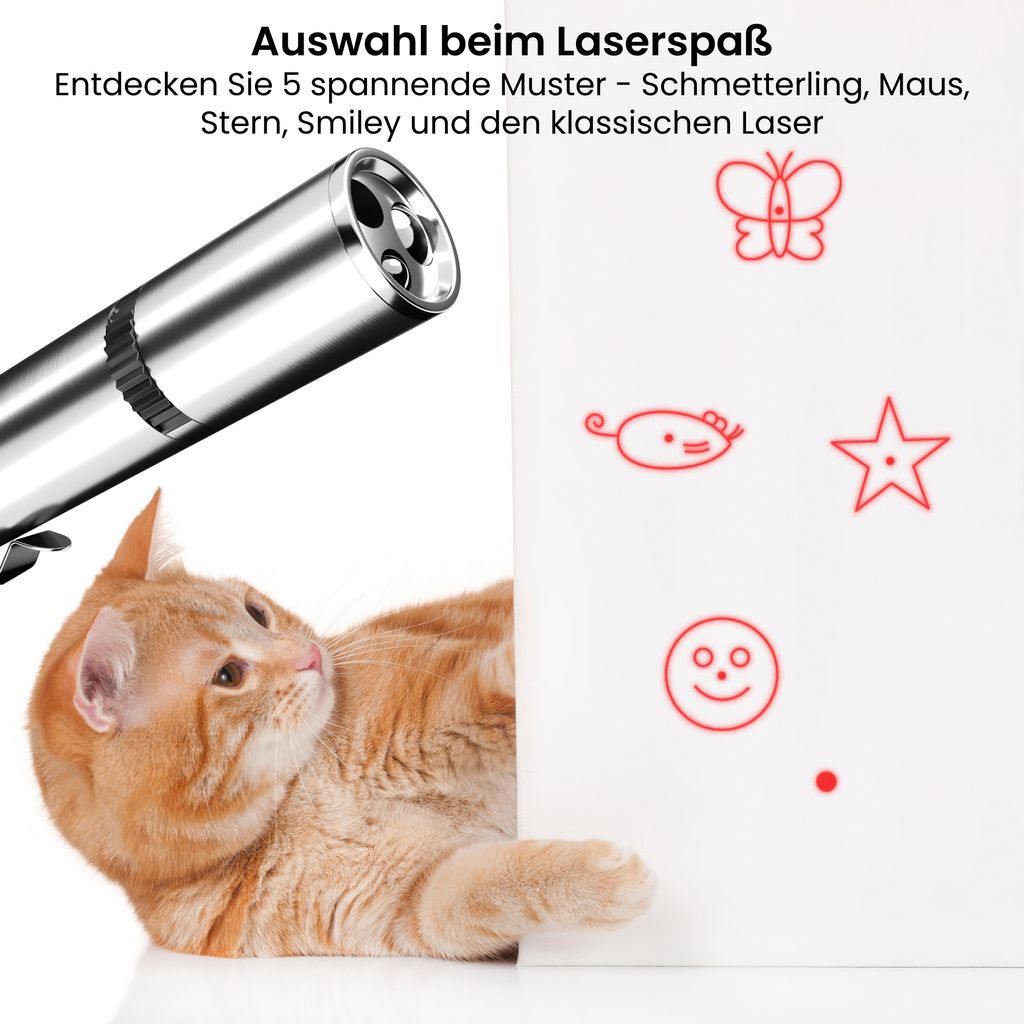 AdroitGoods Katzen-Laser-Stift - USB wiederaufladbar - mit Produktbild 7