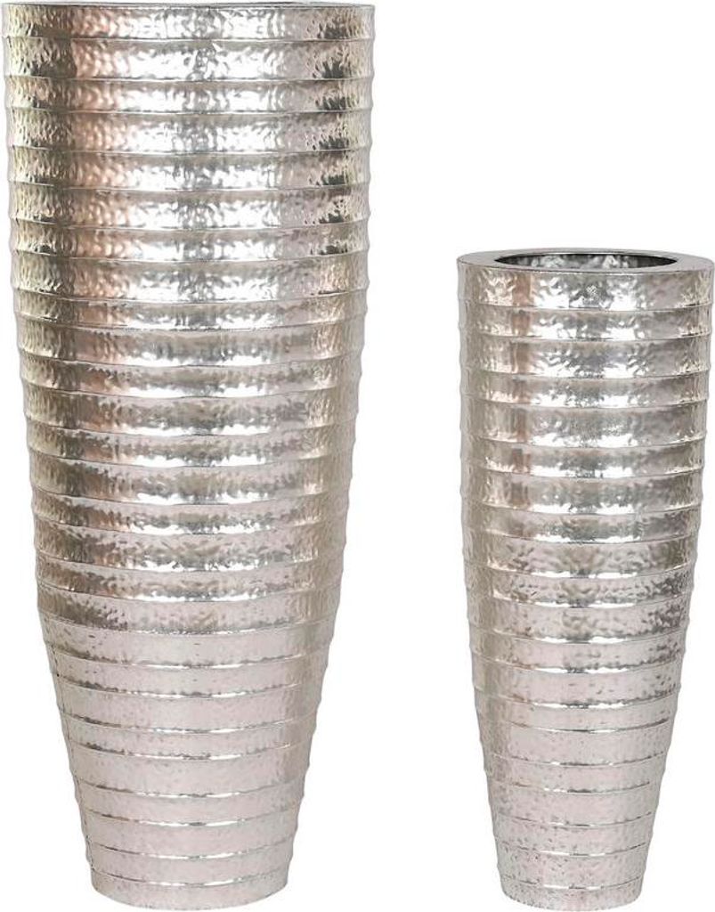 Set von Home ESPRIT Platte Metall Maceters 51 x 51 x 123 cm