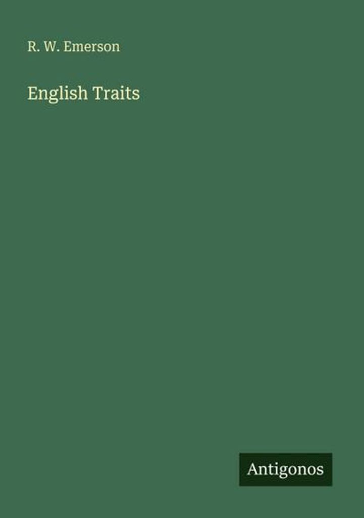 Emerson, R: English Traits