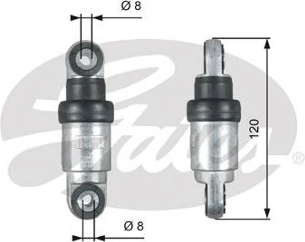 Smorzatore Cinghia Gates T39215 per BMW 11282247226 - Qualità Premium